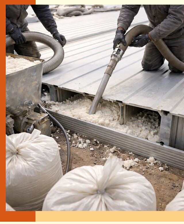 Заполнение пустот кровельных панелей пенными и мокрыми герметиками в Туймазах