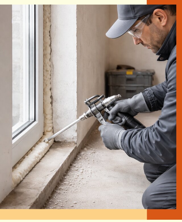 Герметизация стыков ППУ в Туймазах от 1681 руб. за м2 — утепление примыканий под ключ | ТепломастерТмз