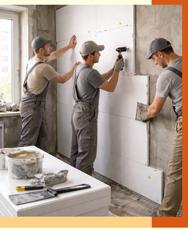 Утепление пенопластом домов и стен в Туймазах от 1885 руб. — ТепломастерТмз