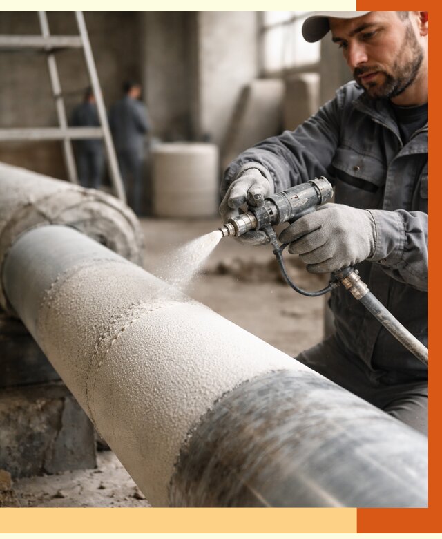 Утепление труб жидкой теплоизоляцией в Туймазах от 7643 руб. под ключ | ТепломастерТмз