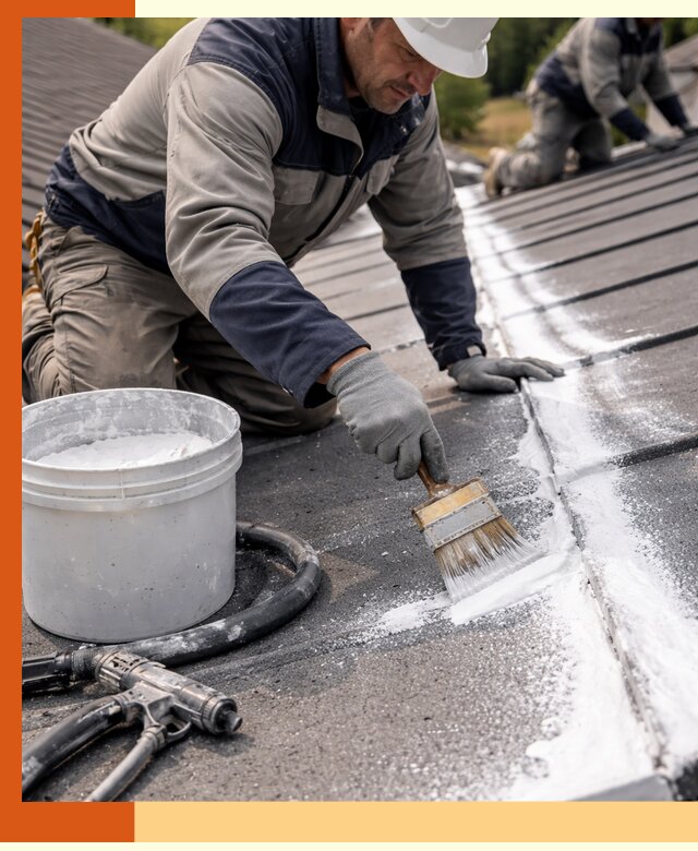 Утепление кровли жидкой теплоизоляцией в Туймазах