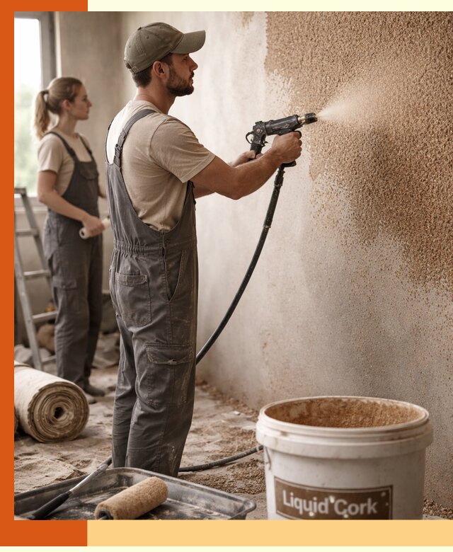 Утепление стен жидкой пробкой в Туймазах эффективное и долговечное