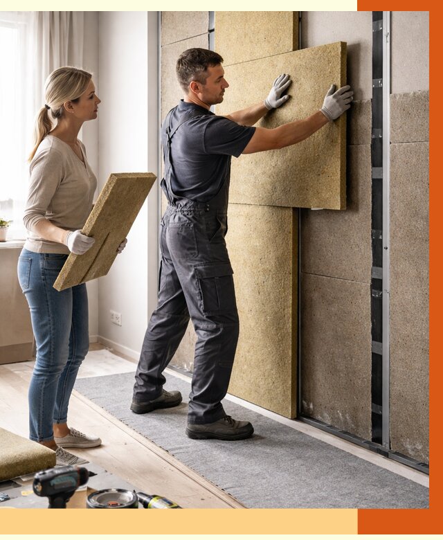 Профессиональная шумоизоляция квартиры в Туймазах от 7643 руб. за м2 | ТепломастерТмз