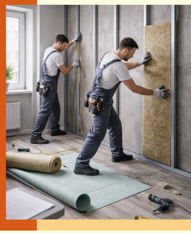 Шумоизоляция квартиры под ключ в Туймазах — профессионально и гарантированно