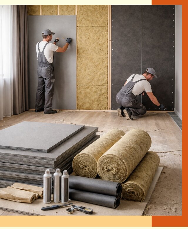 Шумоизоляция дома в Туймазах от 4586 руб/м2 — комплексная звукоизоляция под ключ | ТепломастерТмз