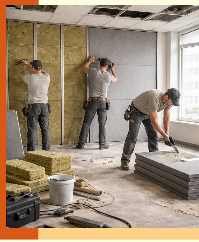 Профессиональная шумоизоляция офисов в Туймазах для комфорта сотрудников