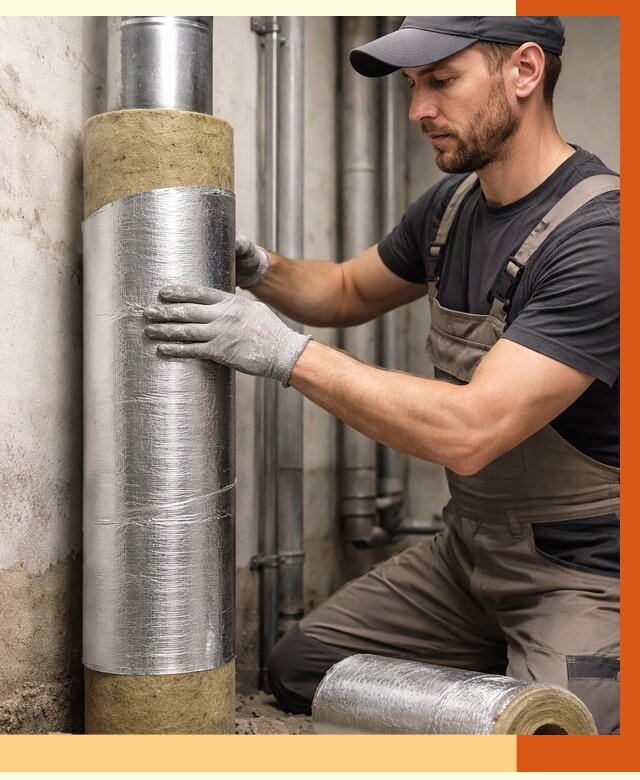 Шумоизоляция труб в Туймазах от 1223 руб. — шумоподавление и звукоизоляция труб | ТепломастерТмз