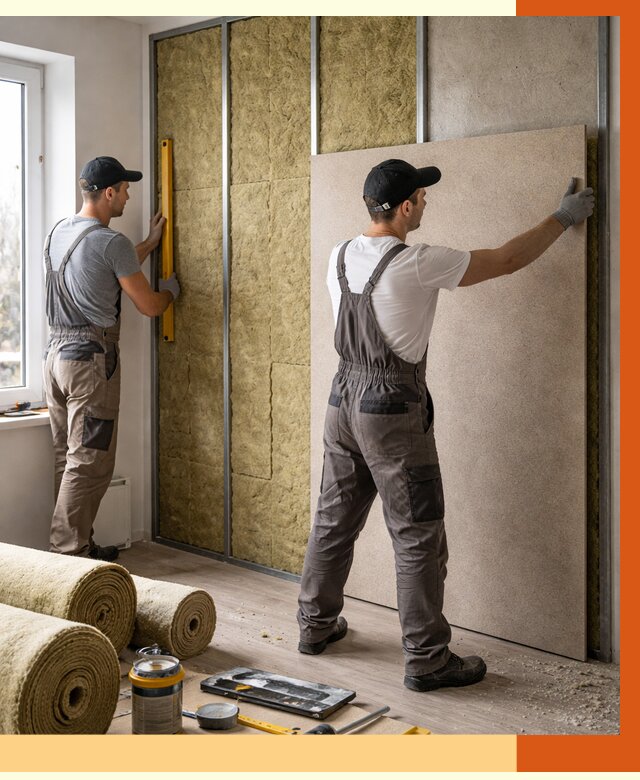 Шумоизоляция стен в Туймазах от 4586 руб/м2 — звукоизоляция стен под ключ | ТепломастерТмз