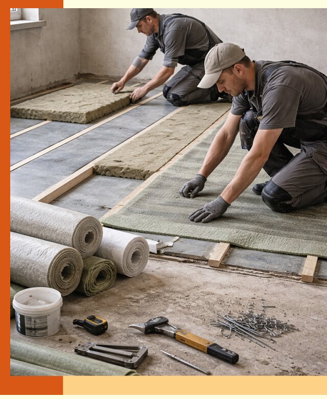 Шумоизоляция пола в Туймазах — профессиональная звукоизоляция помещений