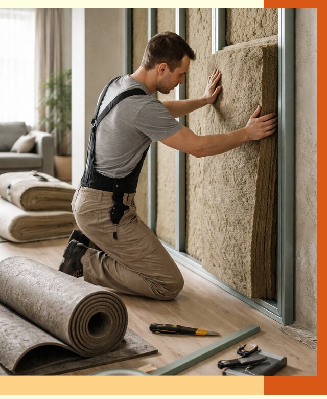 Шумоизоляция перегородок в Туймазах от 1681 руб. за м2 — ТепломастерТмз