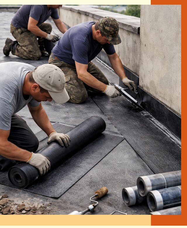 Гидроизоляция кровли в Туймазах от 4586 руб. — профессиональная гидроизоляция крыши | ТепломастерТмз