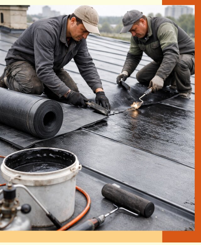 Гидроизоляция фальцевой кровли в Туймазах от 7643 руб. под ключ | ТепломастерТмз