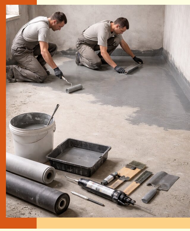 Гидроизоляция пола в Туймазах — надежная защита от влаги и протечек