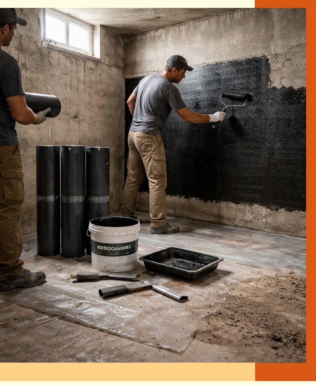 Гидроизоляция подвала в Туймазах от 3567 руб. под ключ | Профессионально — ТепломастерТмз