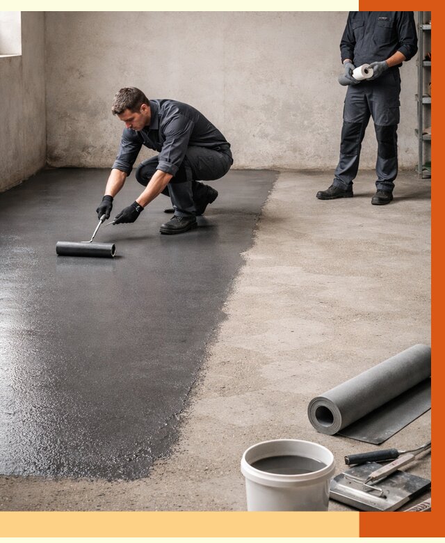 Гидроизоляция гаражного пола в Туймазах от 3567 руб./м² — ТепломастерТмз профессионально