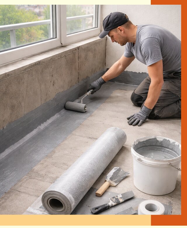 Профессиональная гидроизоляция балкона в Туймазах от 4280 руб. | ТепломастерТмз