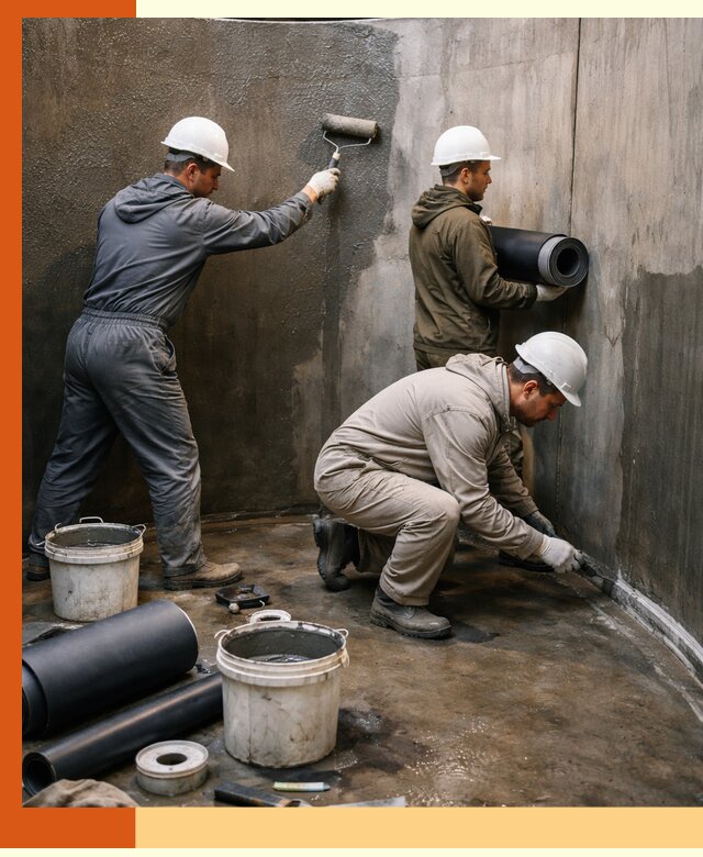 Гидроизоляция резервуара профессионально в Туймазах