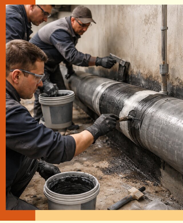 Гидроизоляция труб в Туймазах — защита и герметизация коммуникаций