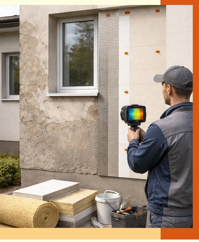 Тепловизионное обследование фасада в Туймазах от 4586 руб. под ключ | ТепломастерТмз