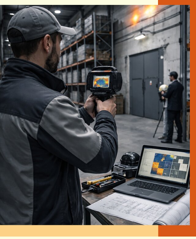 Тепловизионное обследование склада в Туймазах от 6624 руб. | ТепломастерТмз