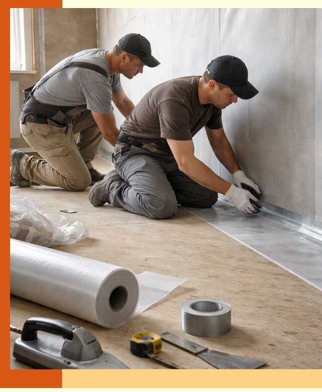 Монтаж пароизоляции для дома и помещений в Туймазах