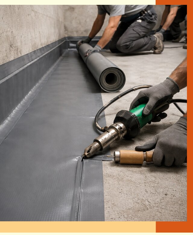 Монтаж гидроизоляционной мембраны в Туймазах от 1014 руб/м2 | ТепломастерТмз