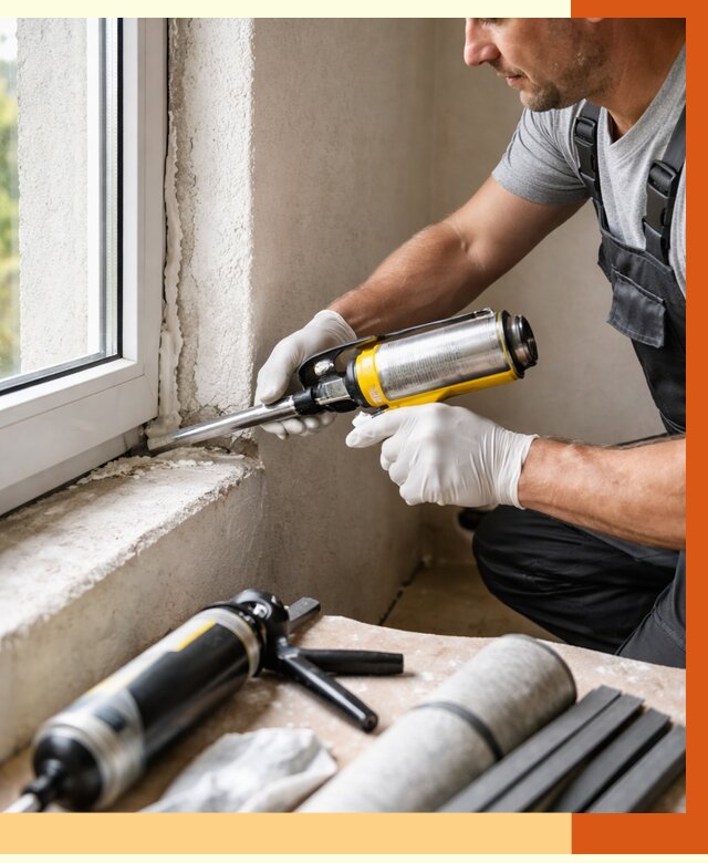 Герметизация стыков и примыканий в Туймазах от 1223 руб. под ключ | ТепломастерТмз