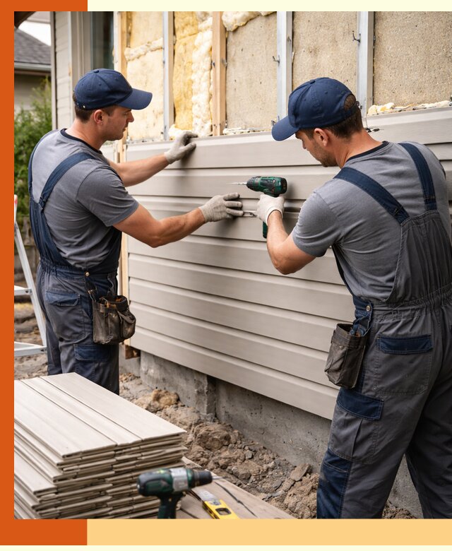 Монтаж сайдинга после утепления в Туймазах качественно и надежно